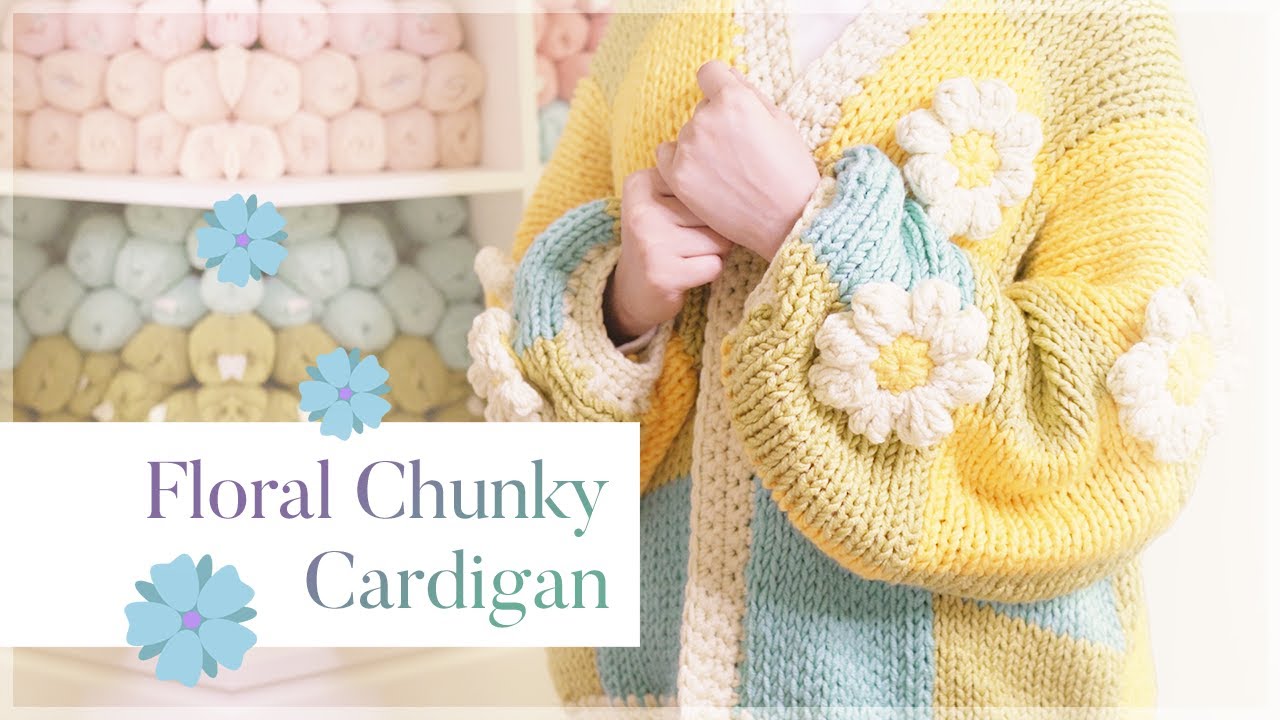 My Floral Chunky Cardigan crochet project